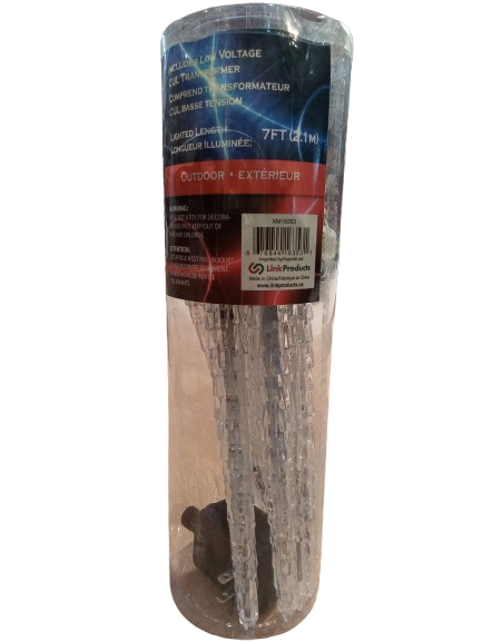 8PK 8-5/8IN COOL WHITE OUTDOOR CASCADING LIGHTS