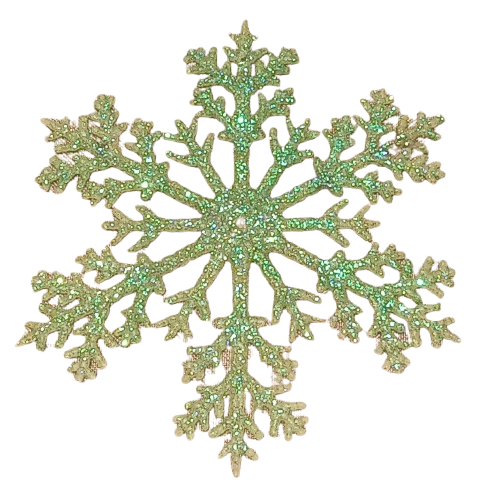 9.9IN XMAS CANDY SHOP ORNAMENT - SNOWFLAKE