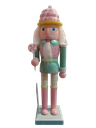 9IN XMAS WOODEN CANDY SHOP NUTCRACKER.