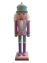 9IN XMAS WOODEN CANDY SHOP NUTCRACKER.