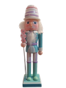 9IN XMAS WOODEN CANDY SHOP NUTCRACKER.