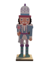 11-5/8IN X 3-5/8IN XMAS WOODEN CANDY NUTCRACKER TABLETOP DECORATION.