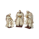 16-33" RSN/FABRIC HOLY FAMILY -30" RSN/FABRIC THREE KINGS SET/3  SET COMPLETO