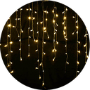 luces led de cascadas amarilla