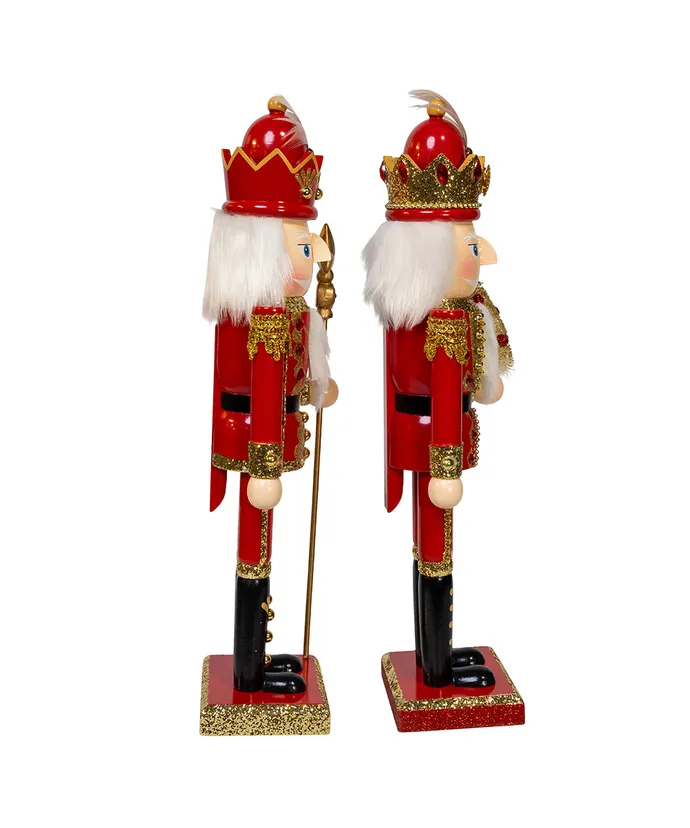 15" RED & GOLD NUTCRACKER / INDIVIDUAL 