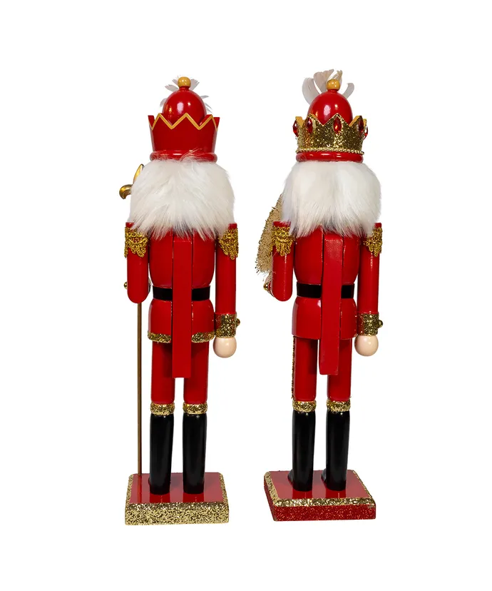 15" RED & GOLD NUTCRACKER / INDIVIDUAL 