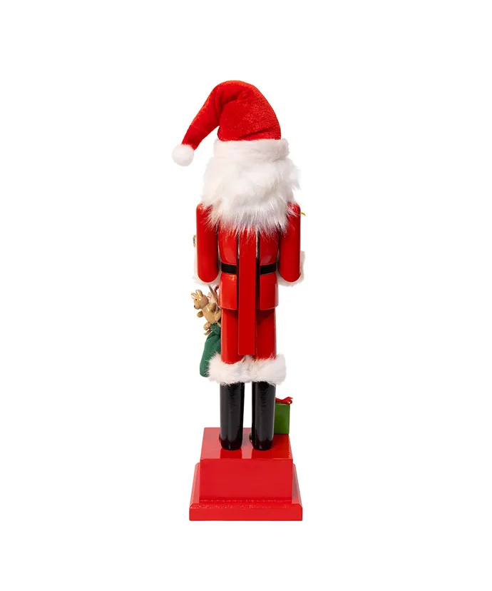 15" SANTA CALENDAR  WITH GIFTS NUTCRACKER