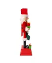 15" SANTA CALENDAR  WITH GIFTS NUTCRACKER