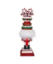 16" CANDY CANE HAT SOLDIER NUTCRACKER