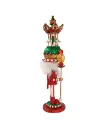 18"HOLLY WOOD CAROUSEL HAT MUSICAL NUTCRACKER.