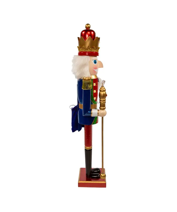 24"BATTERY OPERATED LIGHTED KING NUTCRACKER
