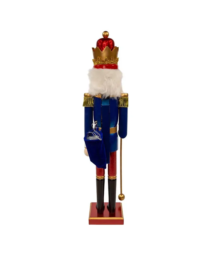 24"BATTERY OPERATED LIGHTED KING NUTCRACKER