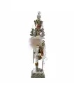 WHITE AND GOLD KING NUTCRACKER
