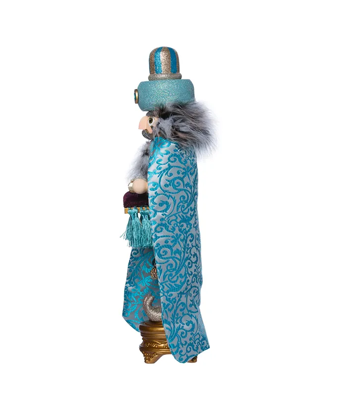 18"HOLLYWOOD TURQUOISE KING NUTCRACKER