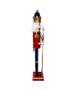 36´´WDN RED/BLUE KING NUTCRACKER