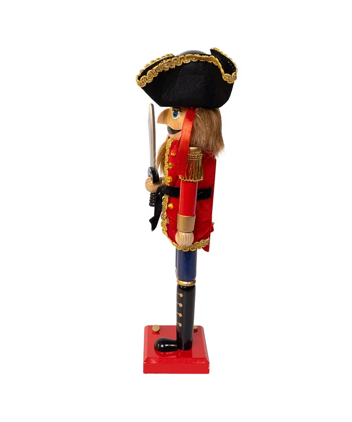 15"WDN PIRATE W/PEG LEG NUTCRA