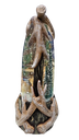 8.7"H LIGHTED SWIRL DEER SCENE W/