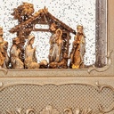 12" LED/BTY/TMR NATIVITY SQAURE LANT GLOB USB