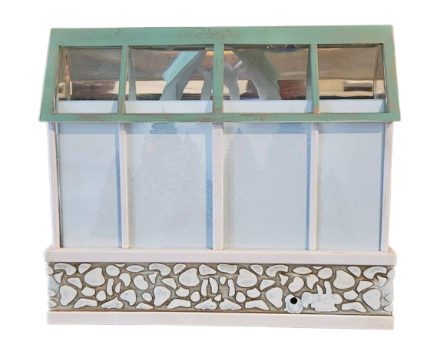 7.75"H LED SWIRL GREENHOUSE 