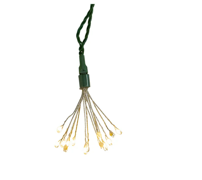 75L CLSTR LTS+WW TWNKL LED GRN WIRE