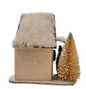 10" LED/BTY/TMR CARDBOARD SKI CHALET