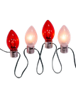 UL 10/L RED & WHITE GIANT C7 BULB LIGHT SET W10