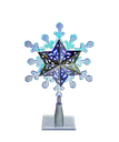 9"ROTATING BLUE & WHITE LED SNOWFLAKE TREETOP 