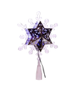 9"ROTATING BLUE & WHITE LED SNOWFLAKE TREETOP 