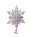 10´´COOL WHT LED GLTR SNWFLK TREETP