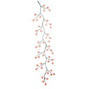 6´GRN GRLND W/48L RED LED+RED BALLS