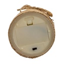 4"LED ROPE FLICKER FLAME IVORY CANDLE W/ROPE. 