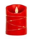4´´BATTERY OPERATED LED FLIKER FLAME CANDLE+FAIRY LIGHTS