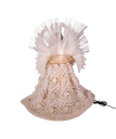 16"FIBER OPTIC LED GOLD & WHITE ANGEL TREETOP W/70