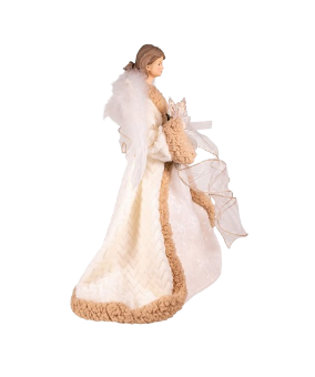 UL 10/L 16"RUSTIC NATURAL ANGEL TREETOP. 