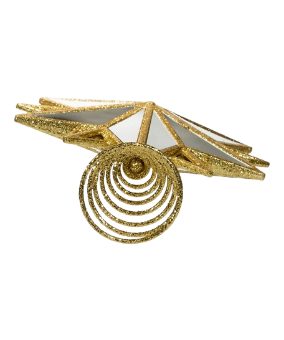 13.5"ACRYLIC GOLD STAR TREETOP