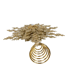 CHAMPAGNE GOLD SNOWFLAKE TREETOP