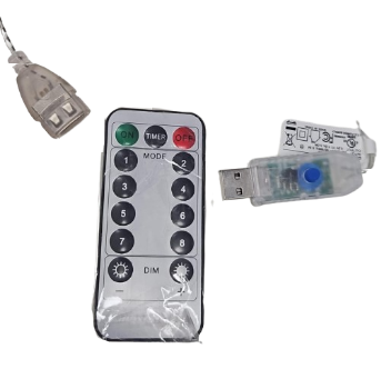 5PC SET OF 9.84´´H ELECTRI HOLOGRAPHIC ´´MERRY ´´ REMOTE COPNTROL