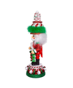 15"HOLLY WOOD RED, WHITE & GREEN CANDY TOWER HAT