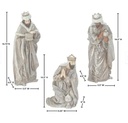 11-16" RESIN RENAISSANCE THREE KINGS ST3