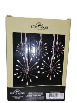 12' 75L Warm White Superbright LED Cluster Burst Light With White Base