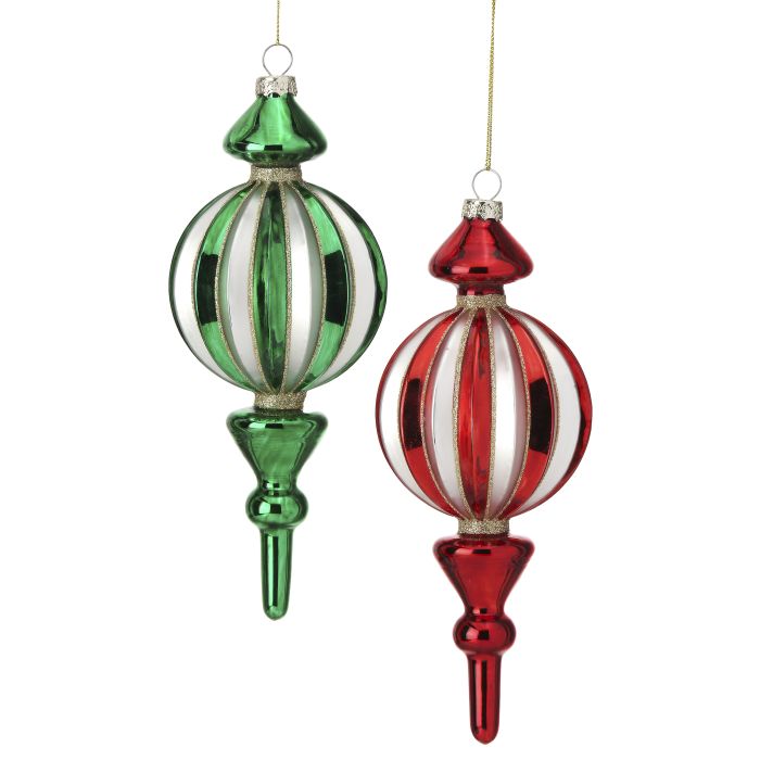 8.5" GLS GROOVE FINIAL ORNAMENT INDIVIDUAL