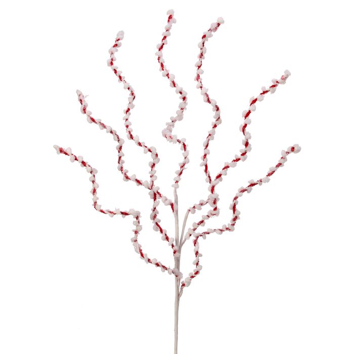 34" CHENILLE PEPPERMINT TWIST SPRAY