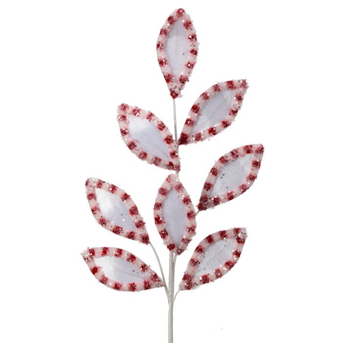 27" CANDY W/SNOWGLITTER SPRAY STEM - WHRB