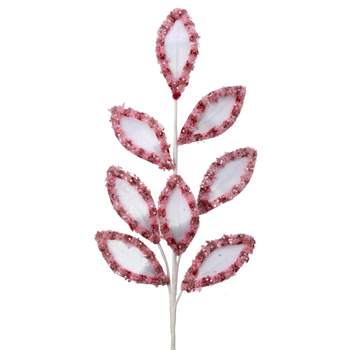 27" CANDY W/SNOWGLITTER SPRAY STEM - RDWH