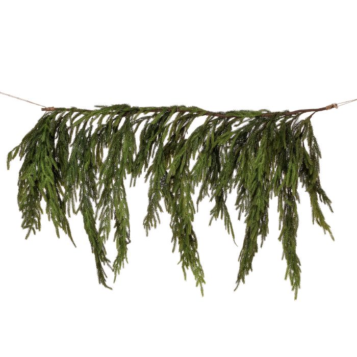 47X29"REAL TOUCH NORFOLK PINE DRIPPNG GARLAND