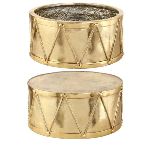 22" MgO  ROYAL COURT DRUM PLANTER/STAND
