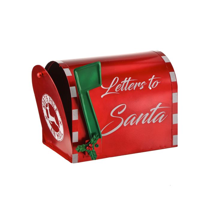 14" METAL "LETTERS TO SANTA" MAILBOX
