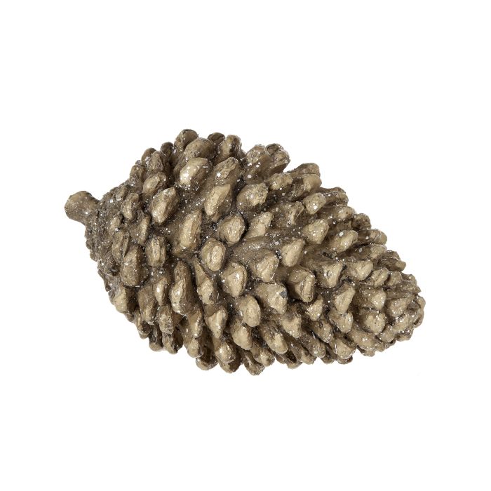 6.5" RESIN WINTER CHALET PINECONE