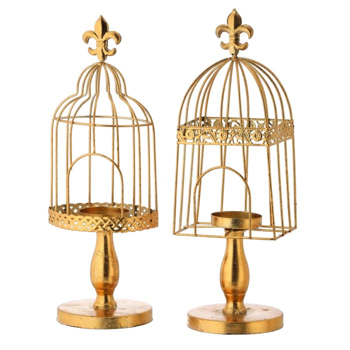 12.5" METAL VOTIVE BIRD CAGE INDIVIDUAL