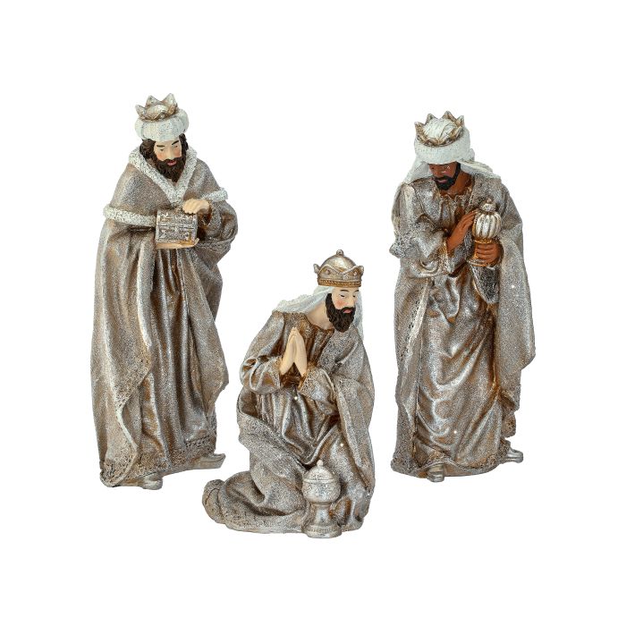 11-16" RESIN RENAISSANCE THREE KINGS ST3